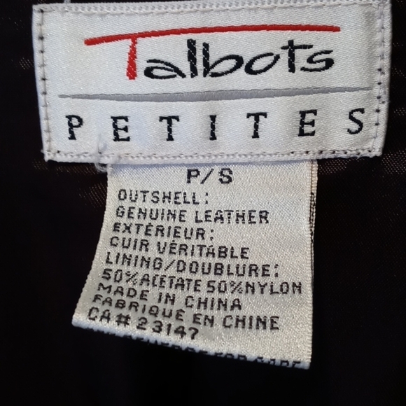 Talbots Dark Brown Suede Leather Jacket - Picture 5 of 8